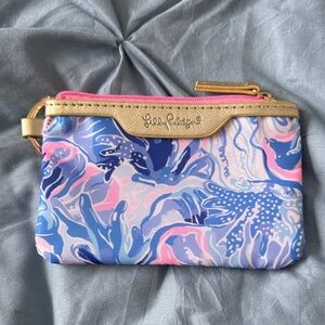 Lilly Pulitzer Multicolor Clutch with Gold Accents